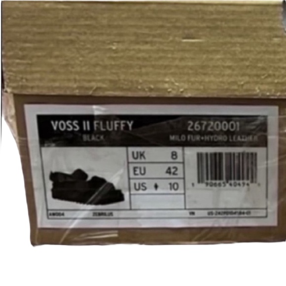 Dr. Martens Black Voss II Fluffy Sandals Size 10 - Picture 5 of 7